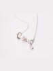 ONICE 925 Sterling Silver Necklace Pearl in Love Pendant WQX018
