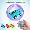 High Speed Mini Racing Stunt Car Toys 25kmh 360° Spinning Fixed-Point Rotating Scrolling Cars with Dazzling Flashing Light Gift f