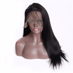 HCDIVA 134 Lace Frontal Wigs With Baby Hair Brazilian Remy Human Hair 10 To 24 Inch Natural Black