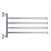 Space-saving Wall-Mounted Stainless Steel Swivel Bar Towel Rack Multifunctional Bath Towel Holder Bathroom Towel Rack Towel Bar