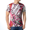 Fashion Mens O-neck Colorful Flower Print Pullover T-Shirts