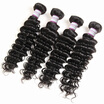 Racily Hair Peruvian Deep Wave 4 Bundles Natural Black Deep Curly Virgin Hair Human Hair Extensions
