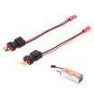 2pcs Dean T enchufe macho a T enchufe hembra y JST enchufe adaptador macho adaptador convertidor para coche RC Li-Po Li-Lion batería