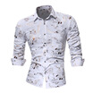 Mens Printed Long Sleeve Casual Shirt