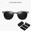 SHAUNA DESIGN Retro MenWomen Classic Square Polarized Sunglasses Drive Shades UV400 Protection