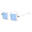 SHAUNA Fashion Candy Color Women Small Square Sunglasses Metal Hinge UV400