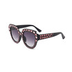 SHAUNA Luxury Heart-shaped Crystal Women Sunglasses Brand Designer Oversize Sun Glasses UV400
