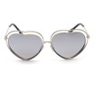 SHAUNA Oversize Double Rims Women Heart Sharp Sunglasses Fashion Fashion Gradient Lens Glasses UV400