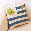 The 2018 World Soccer Cup Home Decor National Flag Cushion Cover Linen Sofa Design Throw Pillow Case