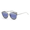SHAUNA Unique Stripe Lens Women Cat Eye Sunglasses Fashion Men Single Bridges Purple Red Sun Glasses UV400