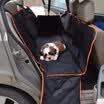 Anself Luxury Hammock Pet Car Seat Funda impermeable Nonskid Dog Cat Fundas de asiento con borde naranja y 2 aletas laterales para coches