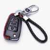KING ETING Great Wall Harvard Key Case Leather Key Case H1 Special Car Keychain Folding Insert Three-button D Warm Red