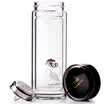 Jingdong Supermarket Oulu OAK Glass Double Layer Portable Glass Water Cup Black 300ML OX-9002