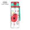 Jiayi Childrens Water Cup United States Import Tritan Material Travel Straw Kettle Male&Female Students Straight Drink Cup Cup Leak-proof Drink Cup with Straw Red 360ML KP431A