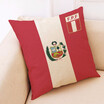 The 2018 World Soccer Cup Home Decor National Flag Cushion Cover Linen Sofa Design Throw Pillow Case