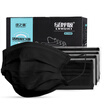 Green breathing mask for men&women disposable black dust particles light&breathable 50 individually wrapped Z-0479
