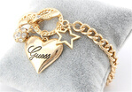 New Women Fashion Style Rhinestone Love Heart Bangle Hand Chain Bracelets Jewelr