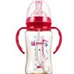 Jingdong Supermarket Glen GL wide caliber with handle PPSU bottle 240ML N-4 wine red