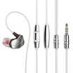 WRZ X6 earphones in-ear cable strong heavy bass sports running music with wheat headphones men&women apple headset Huawei millet OPPO Meizu mobile phone universal star silver