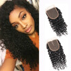 WYF Peruvian Virgin Hair Curly Hair 4 Bundles with Closure 100 Unprocessed Human Hair