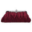 Fawziya Satin Pleated Clutch Purses For Women Evening Clutches For Wedding And Party