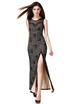 Womens Lace Long Evening Dress