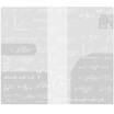 Kinbor handbook protector transparent PVC envelope match with weekly plan account book cat KGQ22401