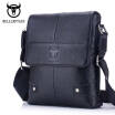 BULL CAPTAIN Men briefcase Bag Genuine Leather Man Crossbody Shoulder Bag Small Business Bags Male Messenger Leather Bags