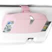Hua decorated car glasses case multi-function car sun visor document folder sunglasses storage box glasses clip car supplies pink