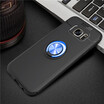 Samsung Galaxy S7 Edge Luxury Metal Ring Magnetic Bracket Shockproof Cooling TPU Phone Case