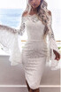 Lace Off the Shoulder Flare Long Dress Summer Sleeves Bodycon Mini Dress Homecoming Dress