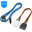 IT-CEO SATA30 Hard Drive Cable de datos Cable de alimentación Cable de datos de la unidad de estado sólido SSD SATA Cable de la unidad de disco duro Cable de alimentación Y1S01X