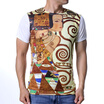 Men&39s Fashion Summer Top Colorful Printed Slim Fit Short Sleeve Shirt
