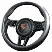 AOYALE car leather steering wheel cover car car handle car lambskin cover four seasons universal ladies mens black