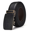XHtang Mens Belt Autolock Honorable Leather Ratchet Belt Automatic Buckle Belt Strap Suit Belt Jeans Gift