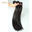 Indian Straight Hair Bundles Weave 100gpc Human Hair Bundles Shine Hair Remy Hair Extensions Natural Color Free Ship