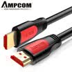 AMPCOMHDMI línea 20 versión 4K línea digital HD línea de video 3D 3 metros de soporte ultra claro 2K 4K computadora proyector decodificador AMBZ20RB30
