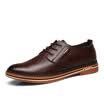 Precentor Men&39s Leather Shoes Business Casual Shoes Men&39s England Band Low Low Board Shoes Men 5588 Brown 39 yards