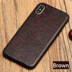 Genuine Leather Phone Case For iPhone X 7 8 Plus Lizard Texture Back Cover For 6 6S Plus Cases