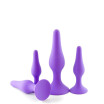 Silicone posterior anal plug female masturbation device sex toy four sets of anal plug