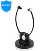 IT-CEO T204 Old TV Headphones Ear Hearing Aid 24G RF Wireless Headphones Black