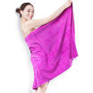 Three Lee high comb yarn soft&comfortable bath towel can not afford hair strong absorbent towel 70 × 140cm lavender purple buy a gift to send a face with a hair