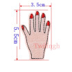 1Pcs Gesture Hand Patches Iron On Embroidered Patch Applique Sewing Fabric Repair Clothes Patch Stickers Garment DIY Accessories