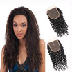 WYF 100 Human Hair Curly Virgin Human Hair 4 Bundles with Closure Malaysian Curly Hair