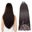 Bhf Hair Silky Straight Clip In Hair Extensions 16 Inch 6PieceLot Brazilian Human Hair Weave 70G 1B 2