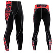 New Fashion Mens Compression Pants 3D Print Quick Dry Skinny Leggings Tights Fitness MMA Pants Stitching Tousers