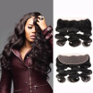 Dream Like Unprocessed Human Hair Brazilian Body Wave Virgin Hair 4 Bundles with Frontal