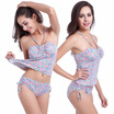 Womens High-waist Swimsuit with Adjustable Bottoms