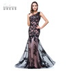 Elegant Lace Mermaid Prom Dresses Long Appliques Evening Gown