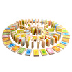 Ming Ting MING TA A8155 100 pieces of early education puzzle domino dominoes woodworking children&39s toys puzzle early education intelligence chess box box